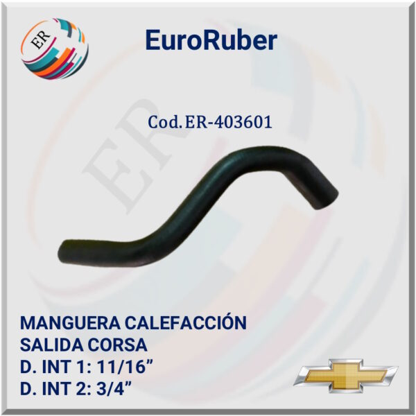 MANGUERA CALEFACCIÓN SALIDA CHEVROLET CORSA